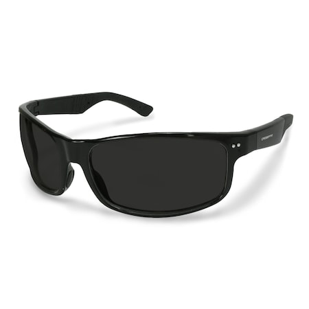Crossfire CK7, Safety Glasses, Black Frame, 1 PR 460601